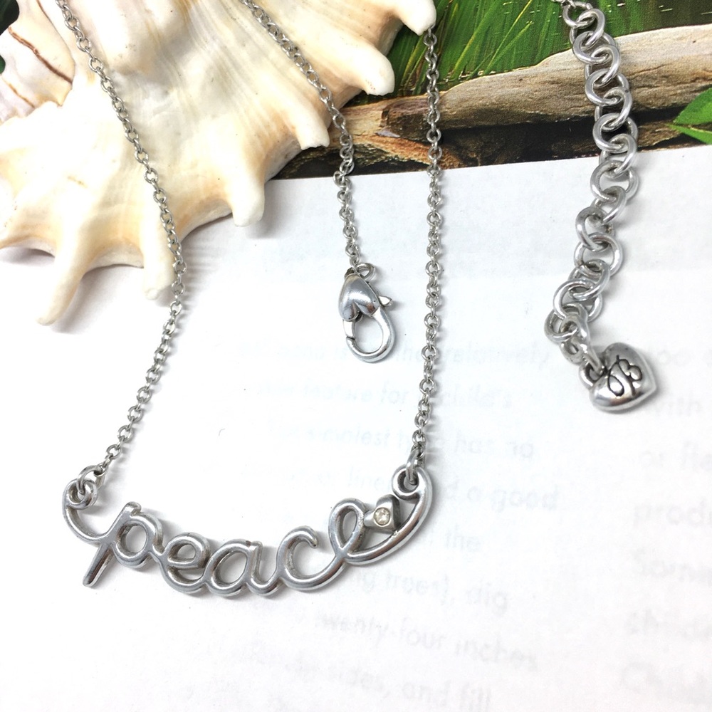 Brighton Love Child Peace Silver Lovely Necklace View 2